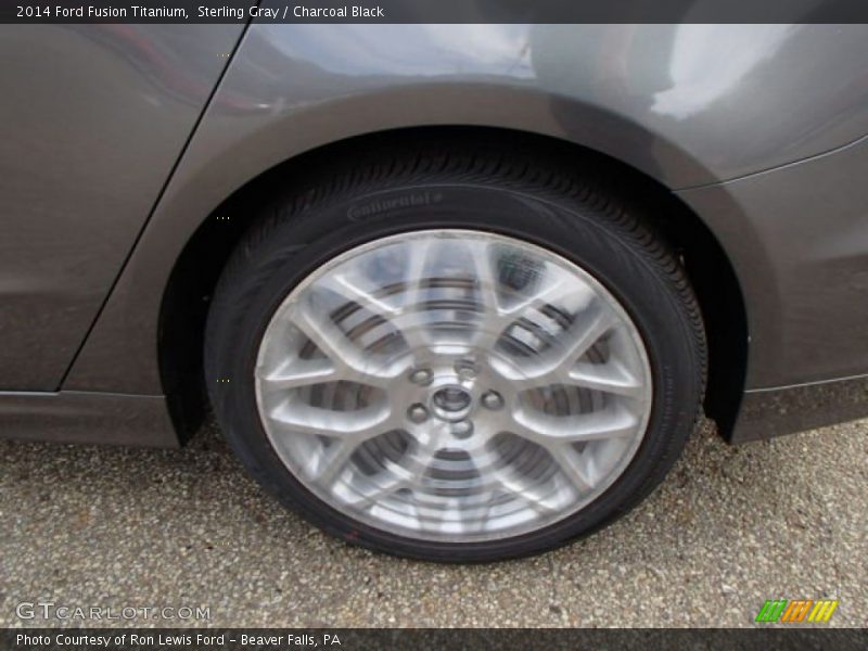 Sterling Gray / Charcoal Black 2014 Ford Fusion Titanium