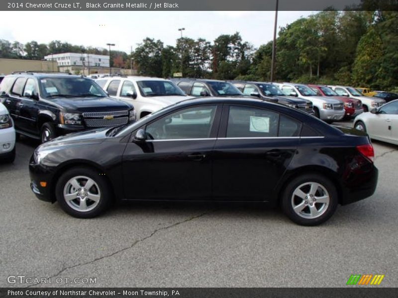 Black Granite Metallic / Jet Black 2014 Chevrolet Cruze LT