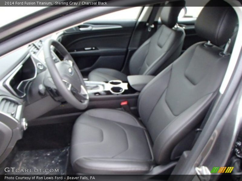 Sterling Gray / Charcoal Black 2014 Ford Fusion Titanium