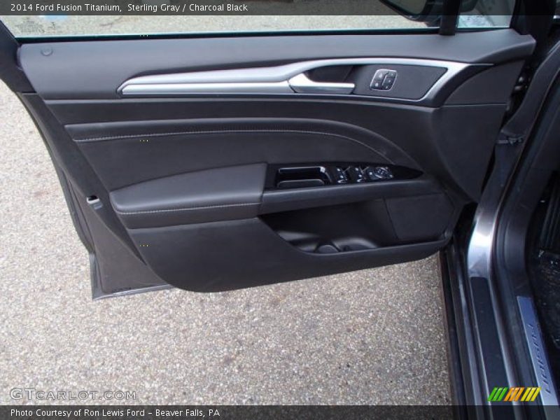 Sterling Gray / Charcoal Black 2014 Ford Fusion Titanium
