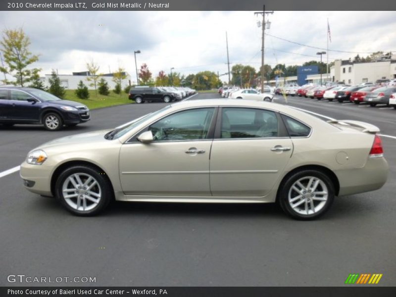 Gold Mist Metallic / Neutral 2010 Chevrolet Impala LTZ