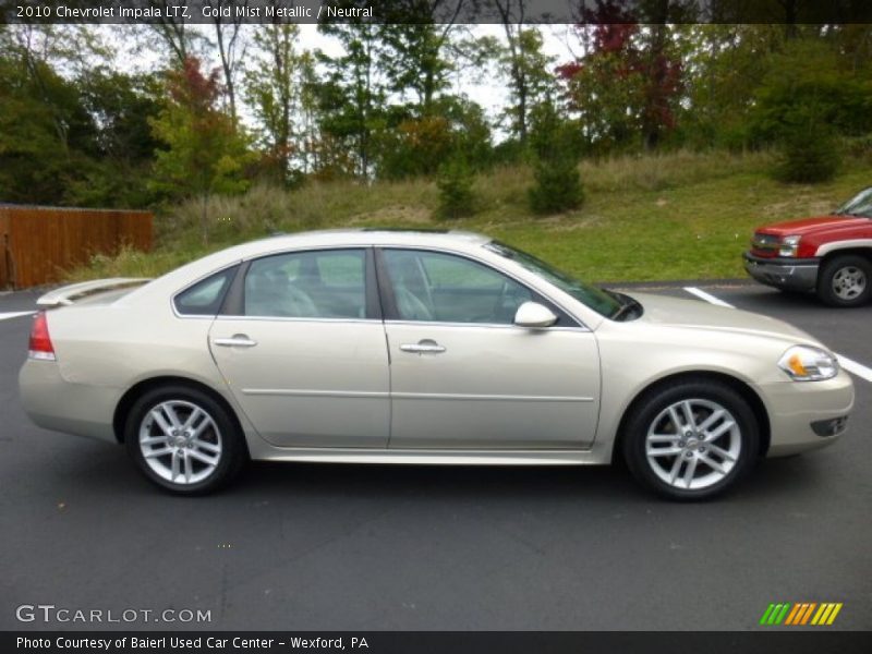 Gold Mist Metallic / Neutral 2010 Chevrolet Impala LTZ