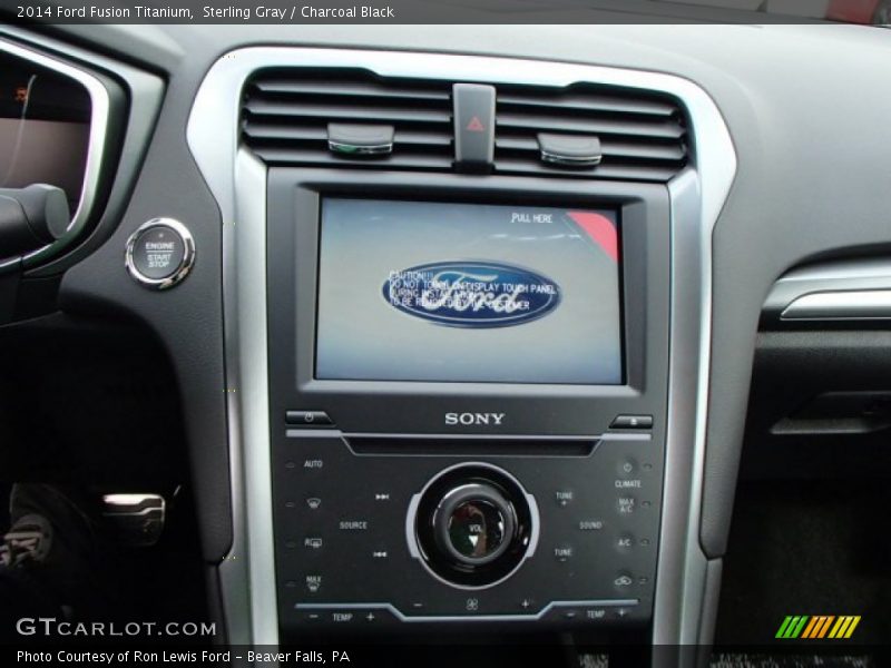 Sterling Gray / Charcoal Black 2014 Ford Fusion Titanium