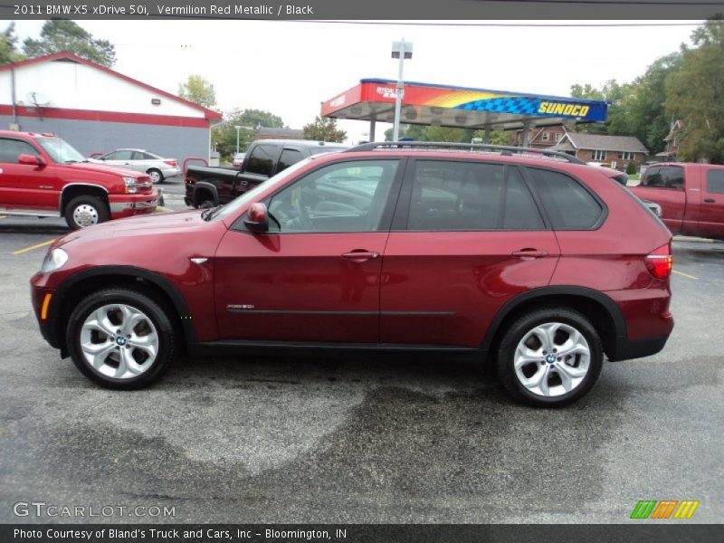 Vermilion Red Metallic / Black 2011 BMW X5 xDrive 50i