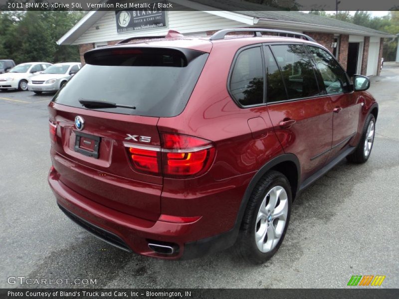 Vermilion Red Metallic / Black 2011 BMW X5 xDrive 50i