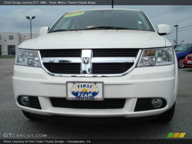 Stone White / Pastel Pebble Beige 2009 Dodge Journey R/T AWD