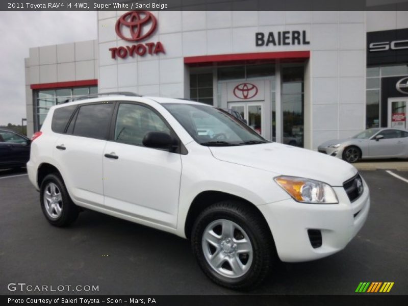 Super White / Sand Beige 2011 Toyota RAV4 I4 4WD