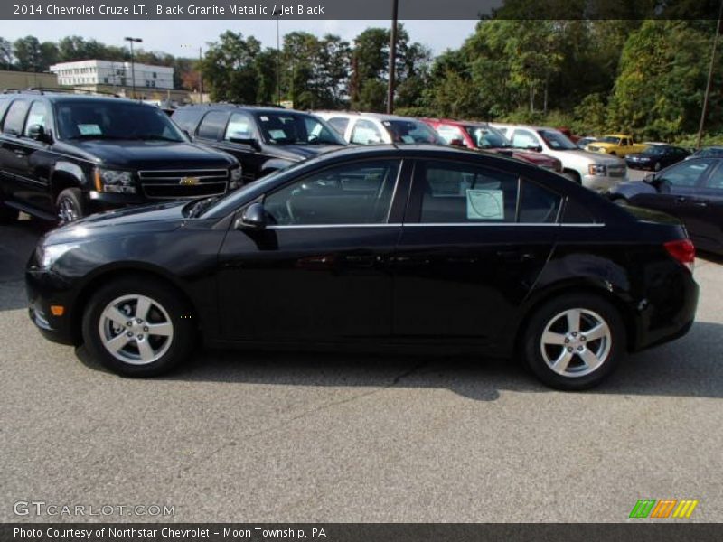 Black Granite Metallic / Jet Black 2014 Chevrolet Cruze LT