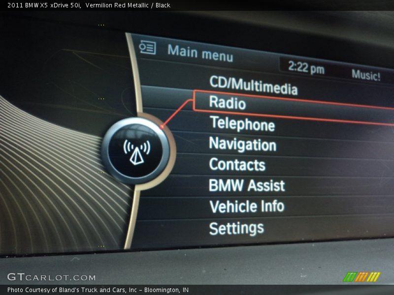 Vermilion Red Metallic / Black 2011 BMW X5 xDrive 50i