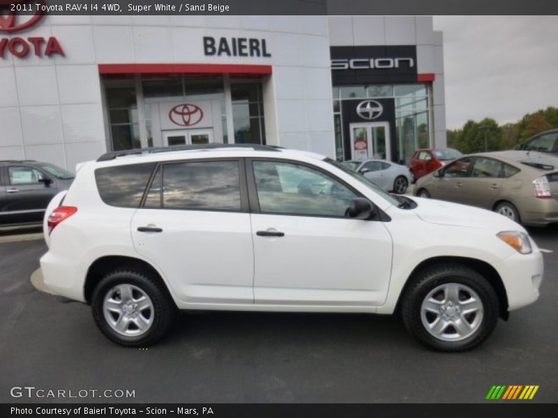 Super White / Sand Beige 2011 Toyota RAV4 I4 4WD