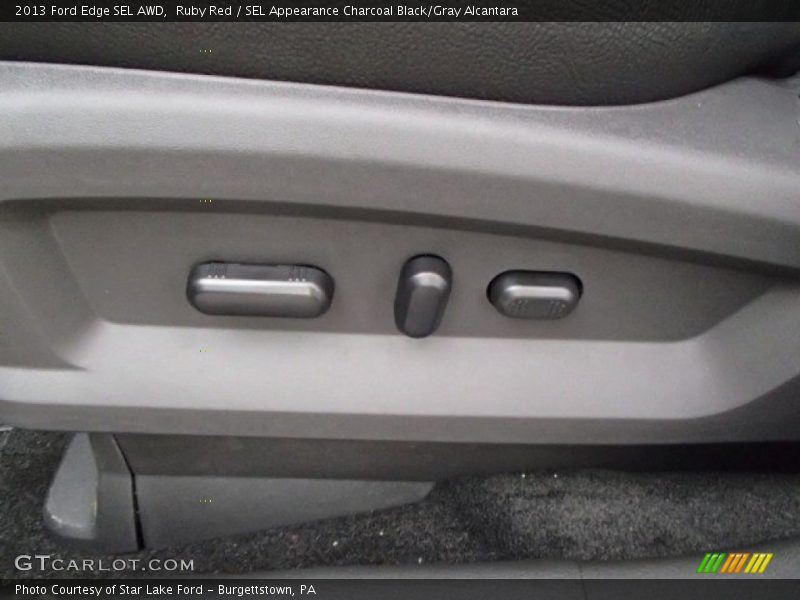 Ruby Red / SEL Appearance Charcoal Black/Gray Alcantara 2013 Ford Edge SEL AWD