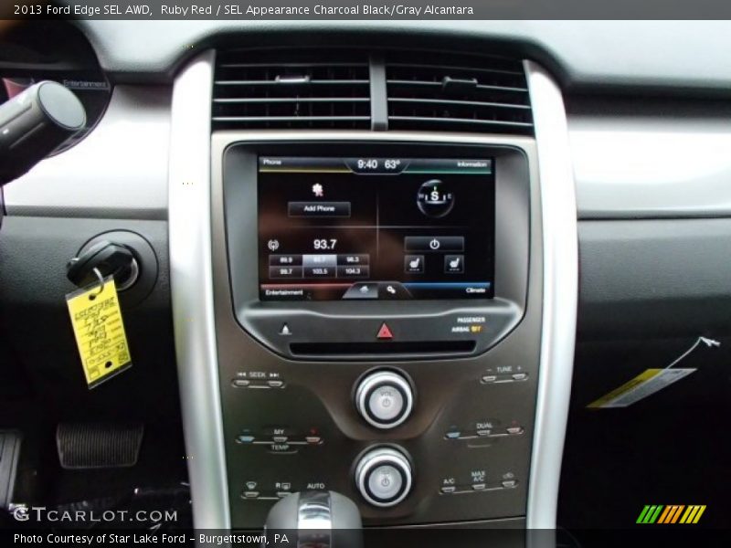 Ruby Red / SEL Appearance Charcoal Black/Gray Alcantara 2013 Ford Edge SEL AWD