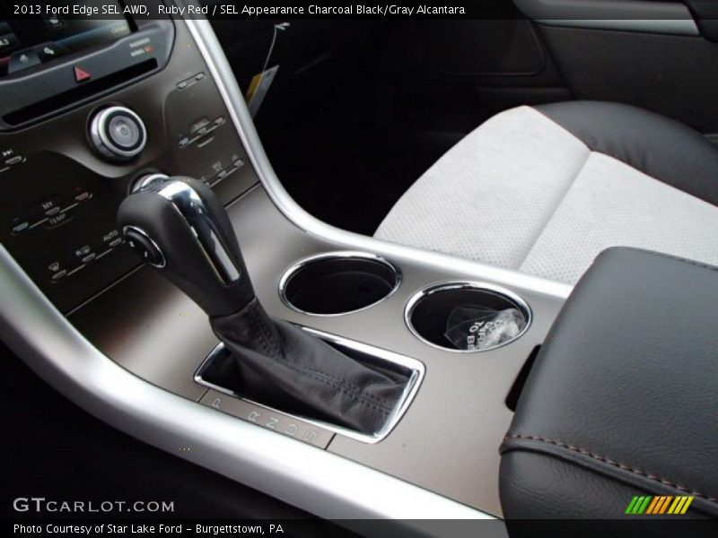 Ruby Red / SEL Appearance Charcoal Black/Gray Alcantara 2013 Ford Edge SEL AWD