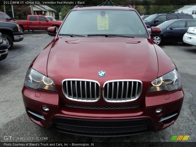 Vermilion Red Metallic / Black 2011 BMW X5 xDrive 50i