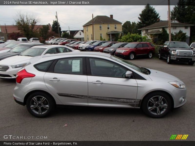 Ingot Silver / Charcoal Black 2014 Ford Focus SE Hatchback