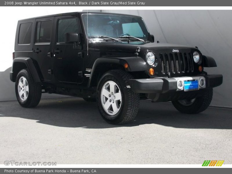 Black / Dark Slate Gray/Med Slate Gray 2008 Jeep Wrangler Unlimited Sahara 4x4