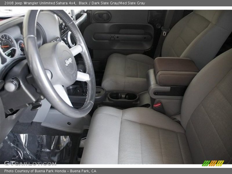 Black / Dark Slate Gray/Med Slate Gray 2008 Jeep Wrangler Unlimited Sahara 4x4
