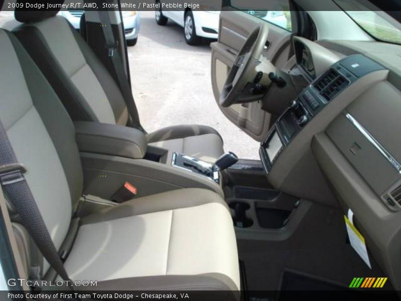 Stone White / Pastel Pebble Beige 2009 Dodge Journey R/T AWD
