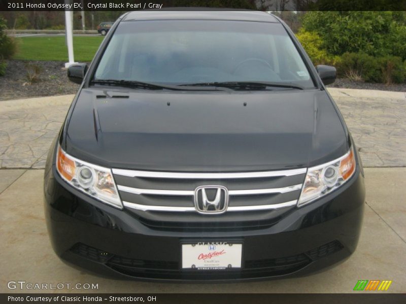 Crystal Black Pearl / Gray 2011 Honda Odyssey EX
