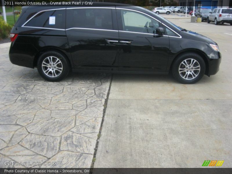 Crystal Black Pearl / Gray 2011 Honda Odyssey EX
