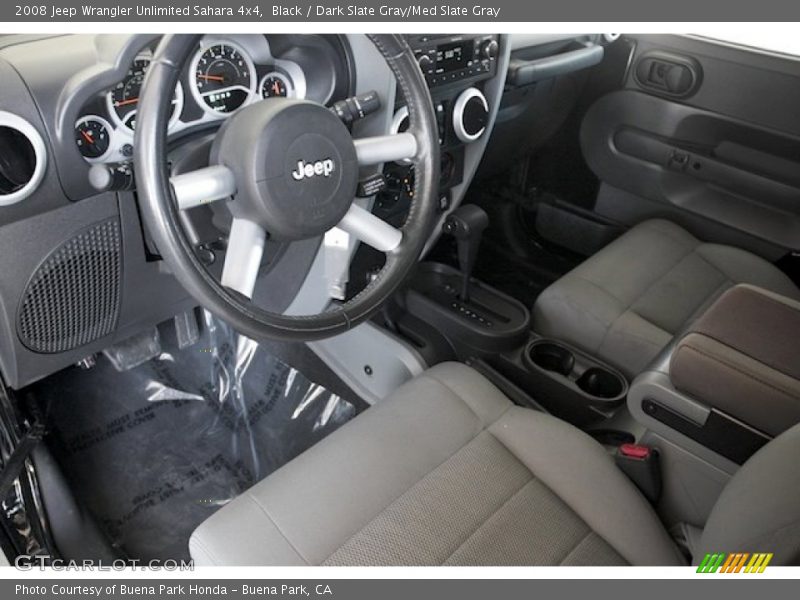 Black / Dark Slate Gray/Med Slate Gray 2008 Jeep Wrangler Unlimited Sahara 4x4