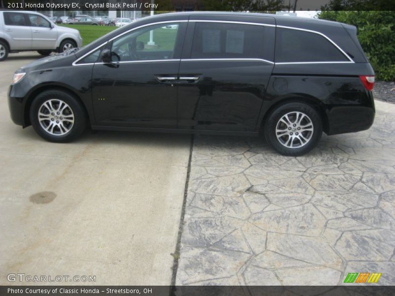Crystal Black Pearl / Gray 2011 Honda Odyssey EX