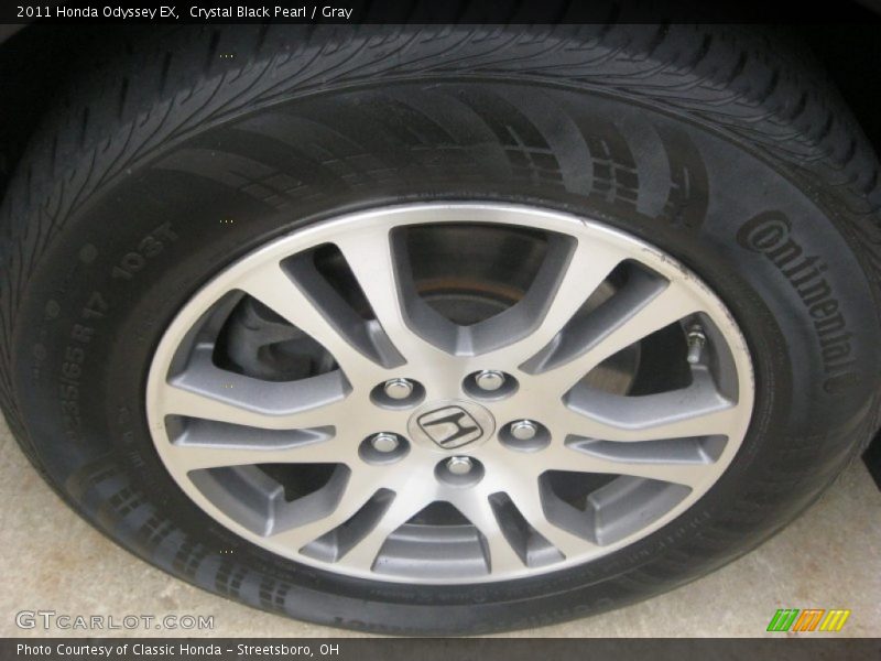 Crystal Black Pearl / Gray 2011 Honda Odyssey EX