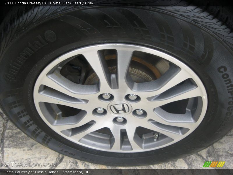 Crystal Black Pearl / Gray 2011 Honda Odyssey EX