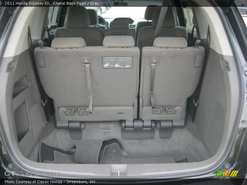 Crystal Black Pearl / Gray 2011 Honda Odyssey EX