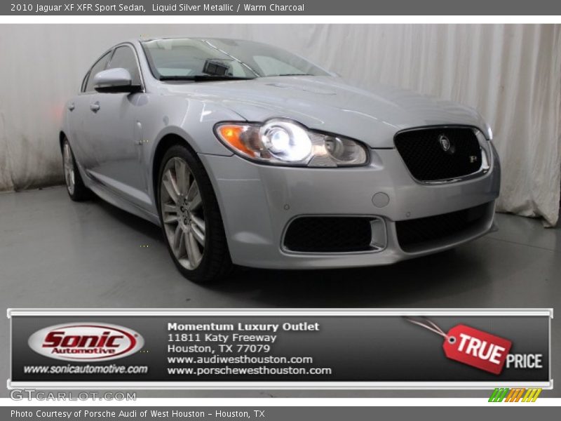 Liquid Silver Metallic / Warm Charcoal 2010 Jaguar XF XFR Sport Sedan