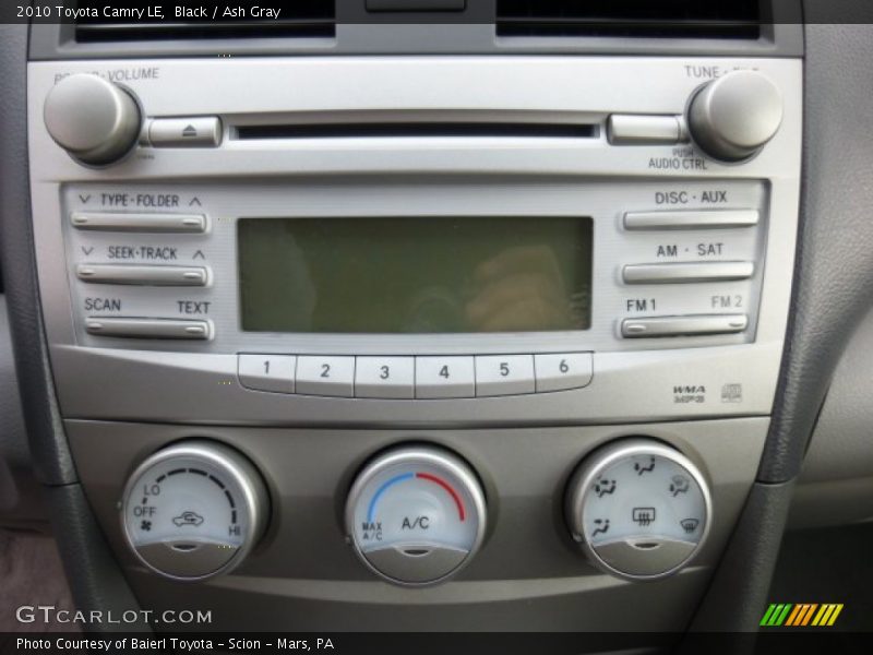Black / Ash Gray 2010 Toyota Camry LE