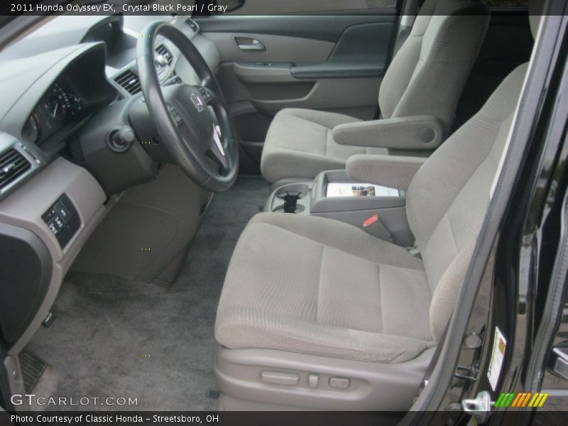 Crystal Black Pearl / Gray 2011 Honda Odyssey EX
