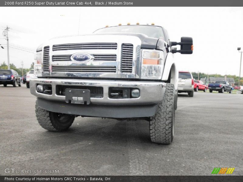 Black / Medium Stone 2008 Ford F250 Super Duty Lariat Crew Cab 4x4