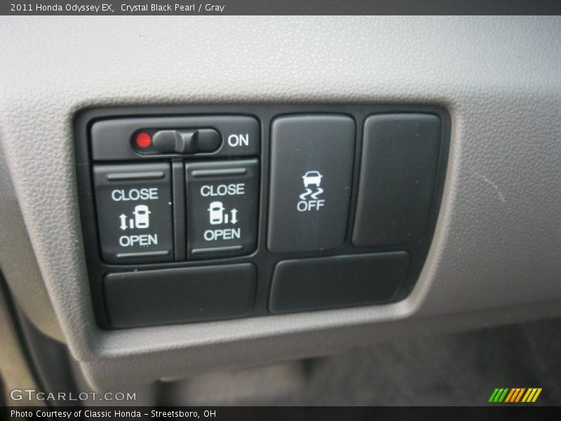 Crystal Black Pearl / Gray 2011 Honda Odyssey EX