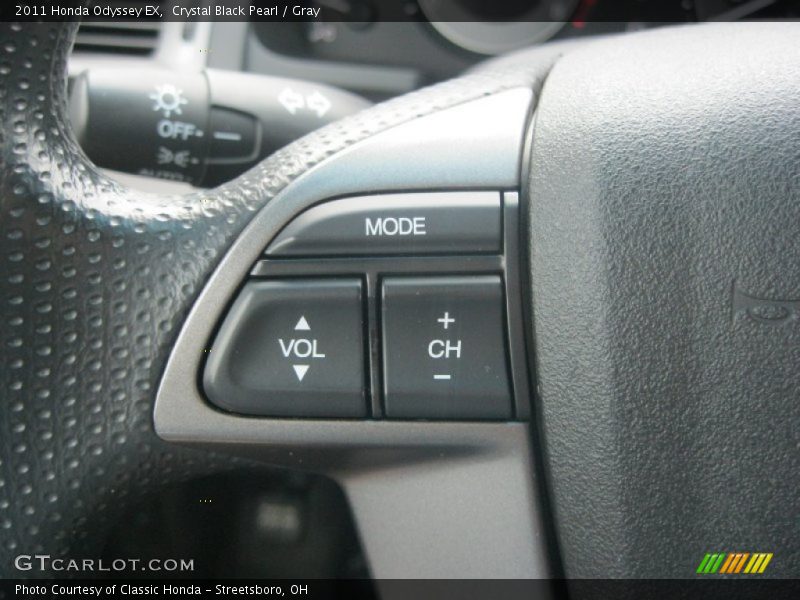 Crystal Black Pearl / Gray 2011 Honda Odyssey EX