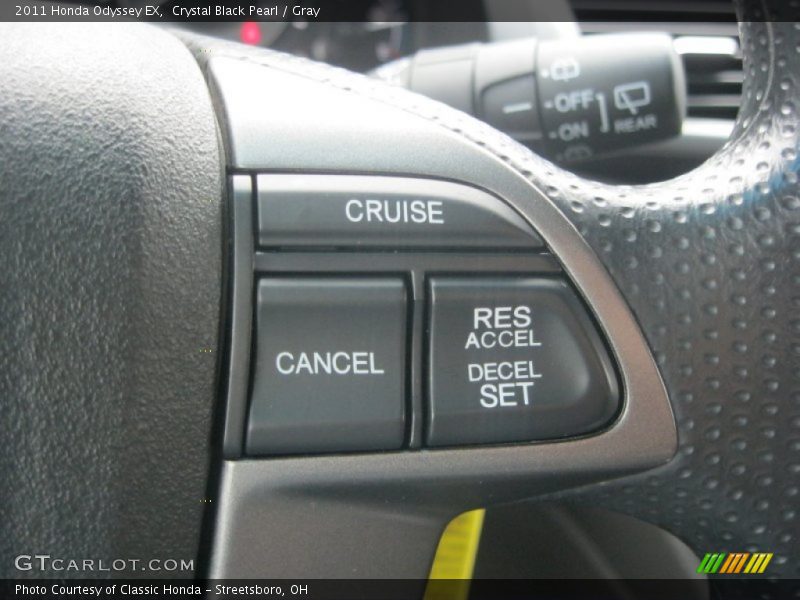 Crystal Black Pearl / Gray 2011 Honda Odyssey EX