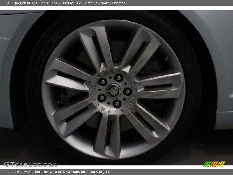 Liquid Silver Metallic / Warm Charcoal 2010 Jaguar XF XFR Sport Sedan