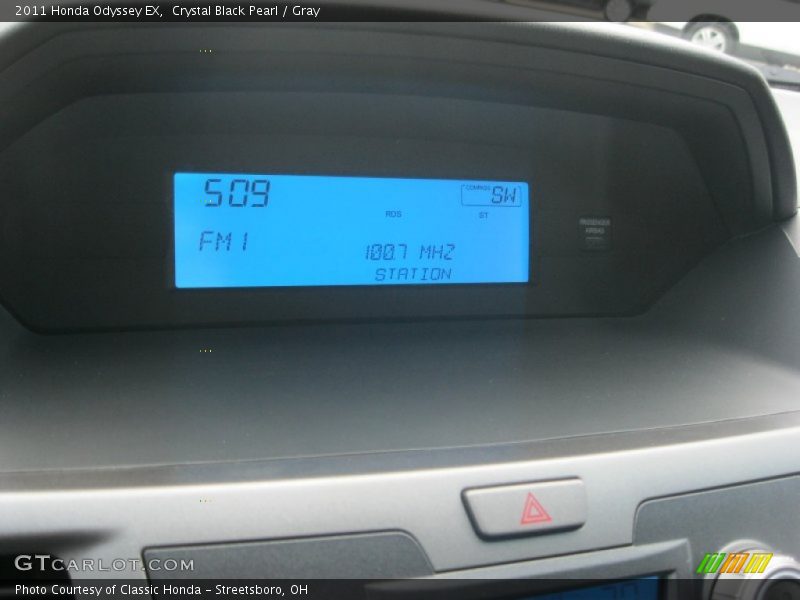 Crystal Black Pearl / Gray 2011 Honda Odyssey EX