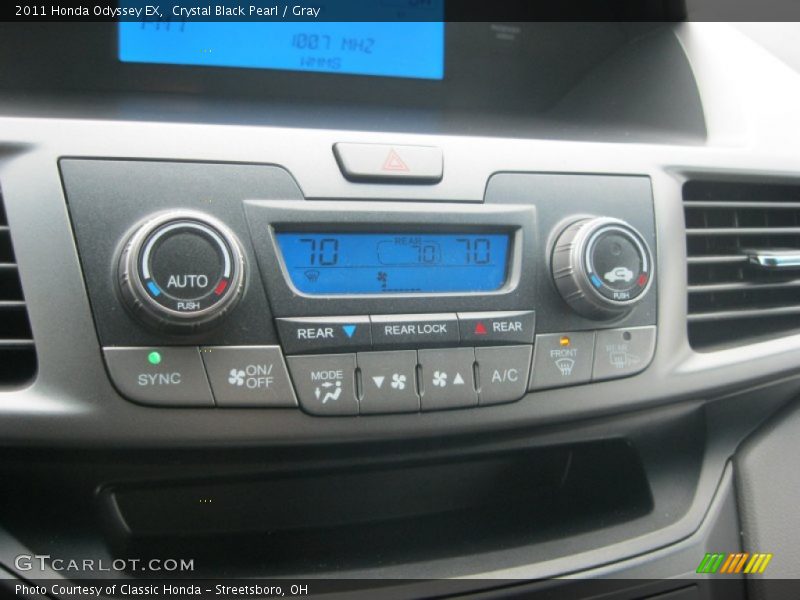 Crystal Black Pearl / Gray 2011 Honda Odyssey EX