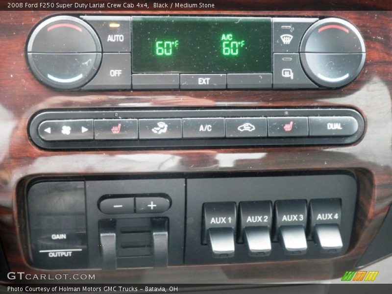 Black / Medium Stone 2008 Ford F250 Super Duty Lariat Crew Cab 4x4