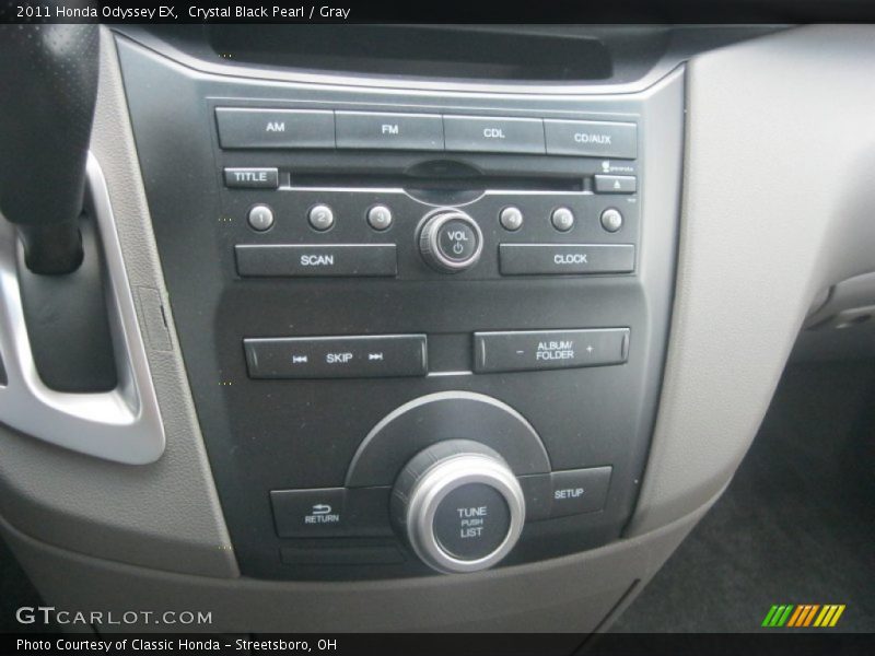 Crystal Black Pearl / Gray 2011 Honda Odyssey EX