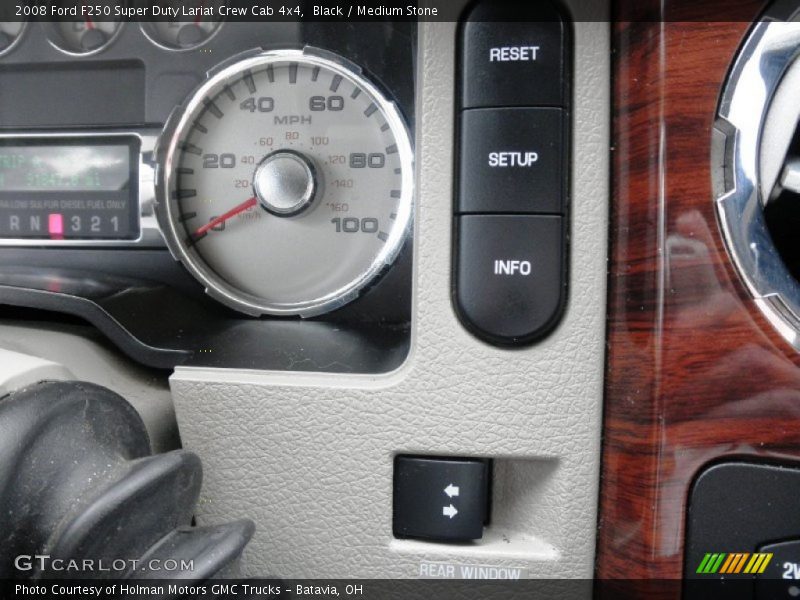Black / Medium Stone 2008 Ford F250 Super Duty Lariat Crew Cab 4x4