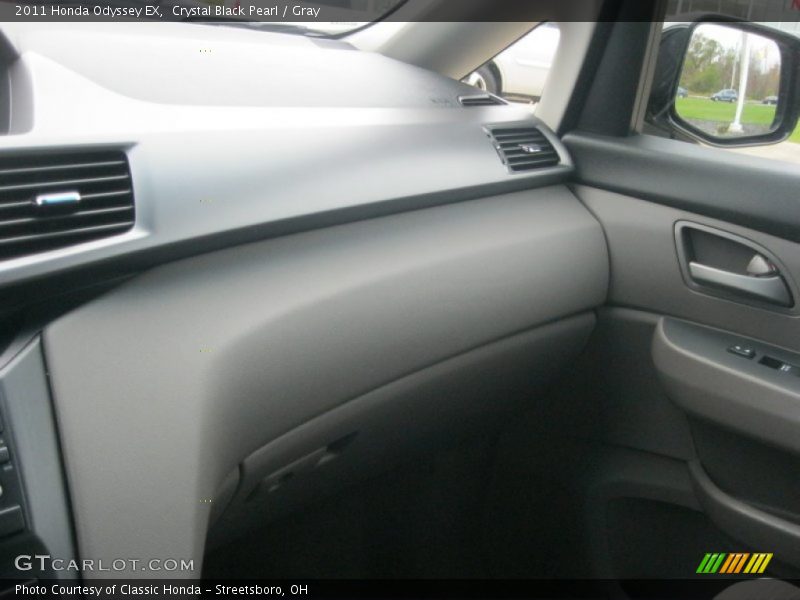 Crystal Black Pearl / Gray 2011 Honda Odyssey EX