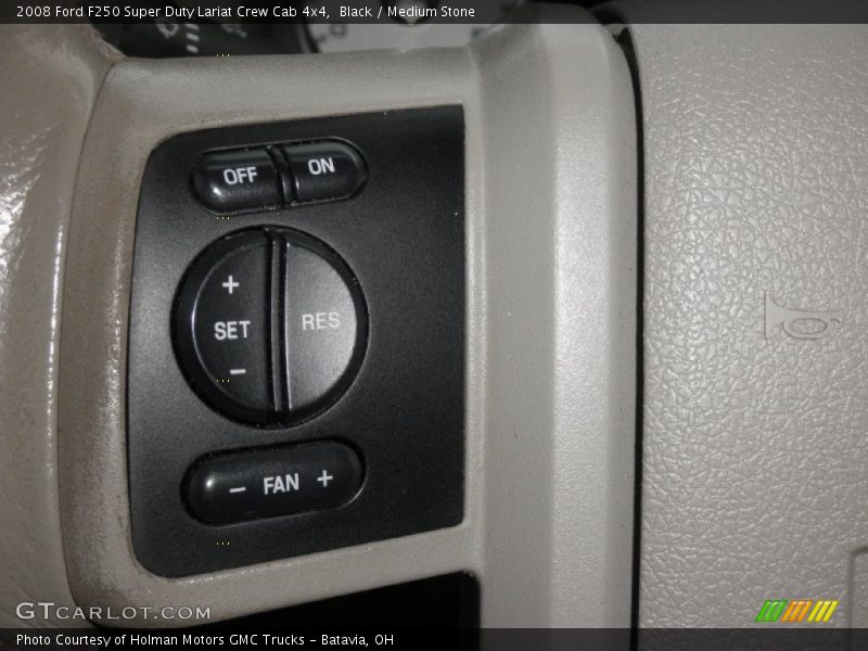 Black / Medium Stone 2008 Ford F250 Super Duty Lariat Crew Cab 4x4