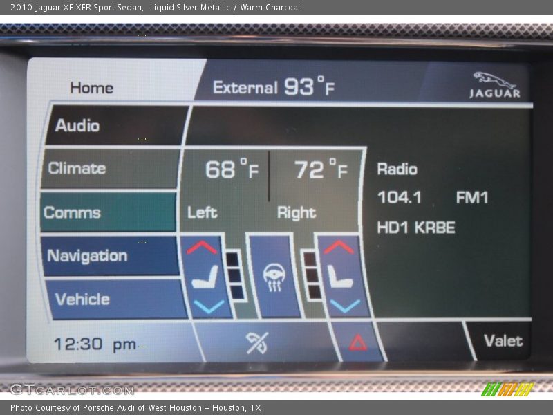 Liquid Silver Metallic / Warm Charcoal 2010 Jaguar XF XFR Sport Sedan