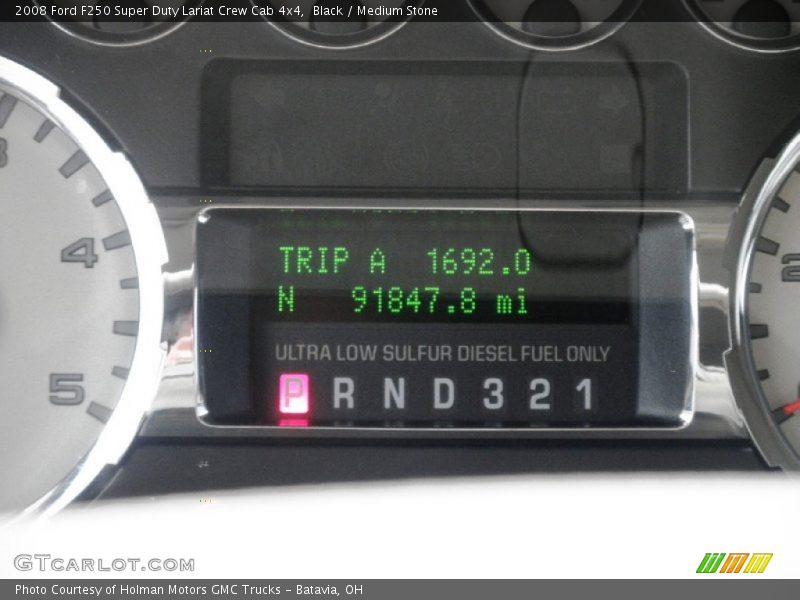 Black / Medium Stone 2008 Ford F250 Super Duty Lariat Crew Cab 4x4