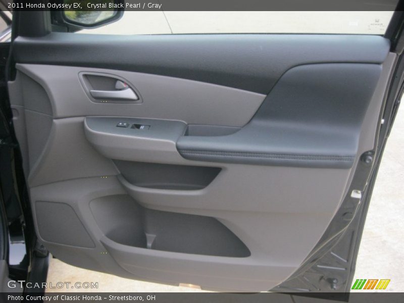 Crystal Black Pearl / Gray 2011 Honda Odyssey EX