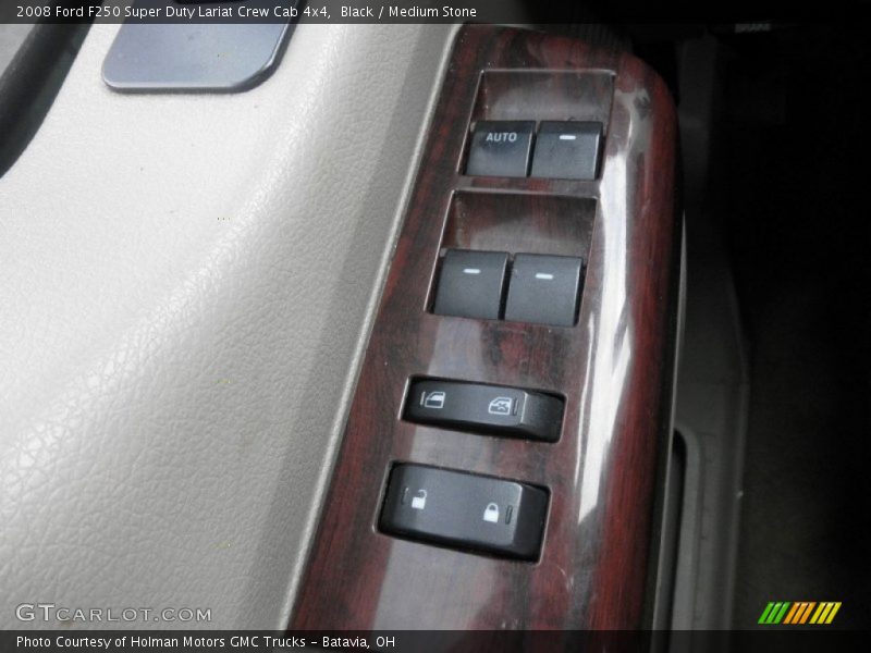 Black / Medium Stone 2008 Ford F250 Super Duty Lariat Crew Cab 4x4