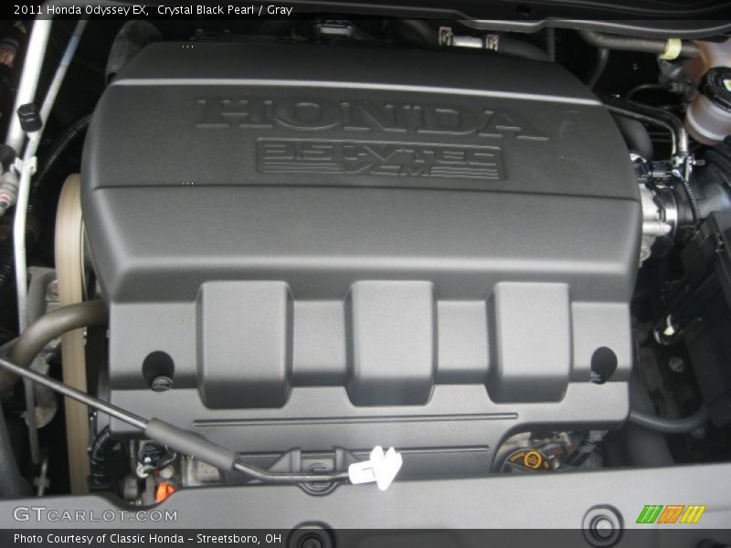 Crystal Black Pearl / Gray 2011 Honda Odyssey EX