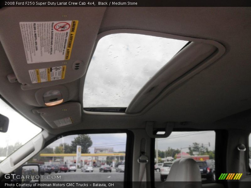Black / Medium Stone 2008 Ford F250 Super Duty Lariat Crew Cab 4x4